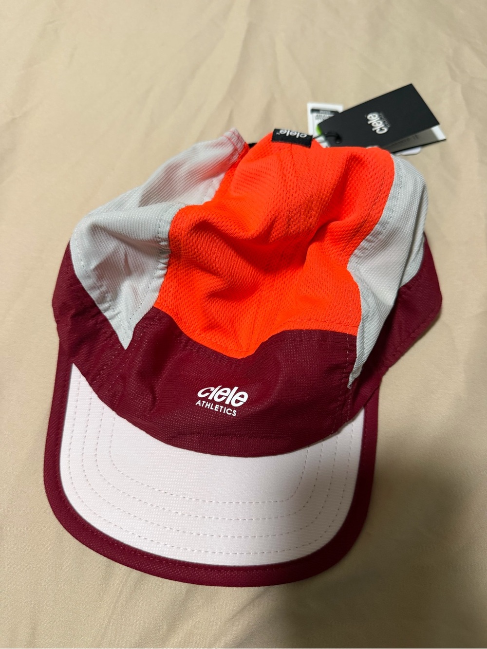Ciele Athletics Women's Multi-Color Performance Cap - Orange/Burgundy
